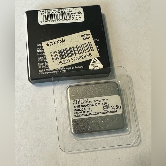 Inglot Freedom System Eye Shadow D.S. 496 New Never Used - Picture 2 of 2
